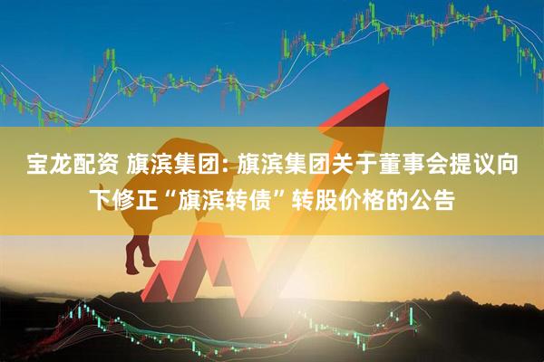 宝龙配资 旗滨集团: 旗滨集团关于董事会提议向下修正“旗滨转债”转股价格的公告