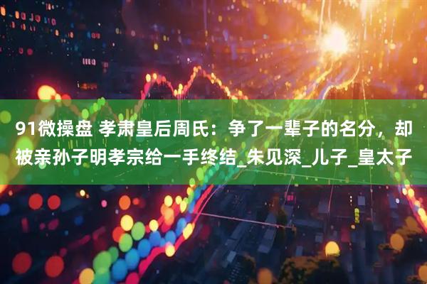 91微操盘 孝肃皇后周氏：争了一辈子的名分，却被亲孙子明孝宗给一手终结_朱见深_儿子_皇太子